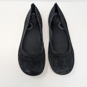 Merrrell Black Suede Ballet Flats Comfort Size 9